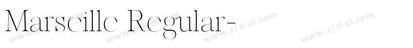 Marseille Regular字体转换